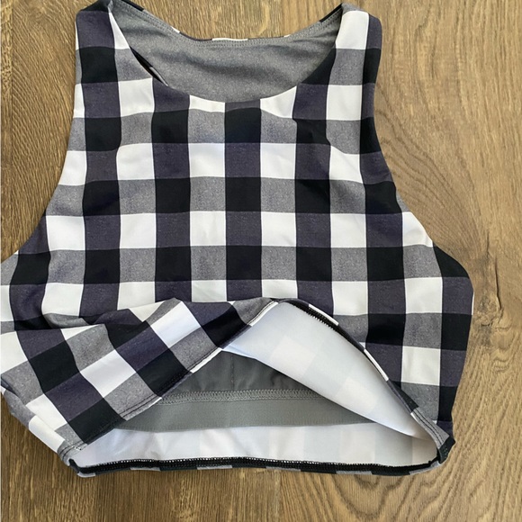 Checkered Sports Bra - Picture 4 of 4